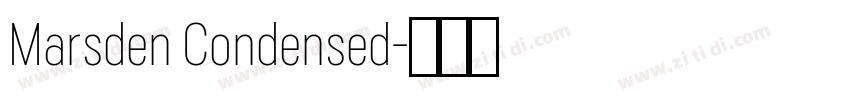 Marsden Condensed字体转换